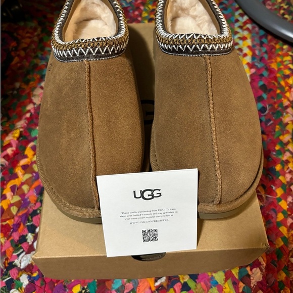 UGG Tan Suede Slip-Ons with Plush Interior - Picture 5 of 5